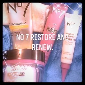 No 7 Restore and Renew skin care